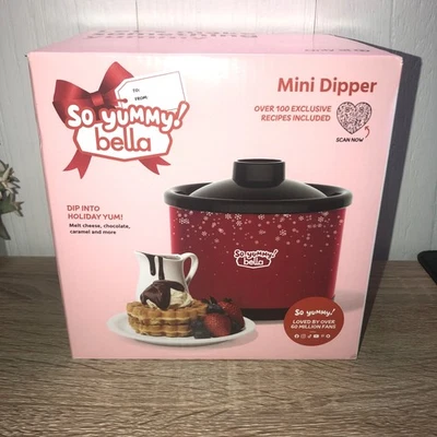 So Yummy от Bella Mini Dipper горшок для фондю красный — НОВЫЙ В КОРОБКЕ подогреватель шоколадного сыра - Изображение 1 из 4