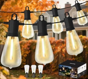50FT - 150FT Outdoor String Lights  LED Patio Lights Waterproof ST38 - Picture 1 of 42