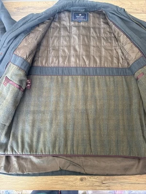 Мужская куртка Newport Harbor Large Chore Jacket стеганая на молнии шерстяная смесь подкладка сталь - Изображение 1 из 4