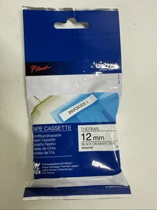 Nuevo Brother P-Touch M-K231BZ Cinta Cassette 12 mm Negro sobre Blanco - Imagen 1 de 7