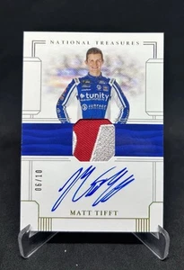 2020 Panini National Treasurs Racing Matt Tifft Patch Autograph Gold /10 - Picture 1 of 2