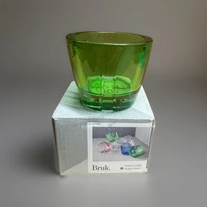 Kosta Boda Bruk Windlichthalter Apfelgrün Glas Teelicht Schweden Neu in OVP - Bild 1 von 8
