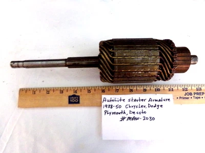 NEW AUTOLITE STARTER ARMATURE. 1938-50 CHRYSLER, DODGE, PLYM., DESOTO #MAW2030 - Image 1 of 2