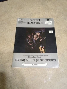 Guns N’ Roses Band Photo Cover Patience Authorized Guitar Sheet Music 1989 - Picture 1 of 3