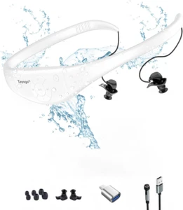 Lettore Mp3 Impermeabile per Il Nuoto, Cuffie Da Nuoto IPX8 8GB, Lettore Musical - Foto 1 di 12