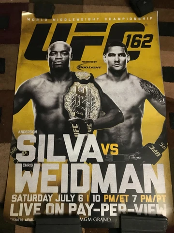 UFC 162 Poster Anderson Silva Chris Weidman Cover