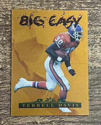 1996 Collectors Edge Terrell Davis "Big Easy" Gold /2000 SP Denver Broncos - Image 1 of 2