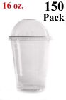 [ 150 Pack ] Cups, Iced Coffee Go Cups and Dome Lids 16 oz.