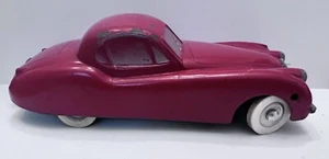 Oldtimer Prameta Kolner Automodelle Jaguar XK 120 Germany Aufziehauto - ohne Schlüssel rot - Bild 1 von 6