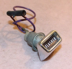 1966 Ford Falcon Futura ORIG DASH EMERGENCY FLASHER WARNING LAMP w/ BEZEL & LENS - Bild 1 von 5