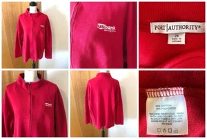 Port Authority Damen Plus 2x rote Reißverschluss Jacke bestickt US Bank Serving You - Bild 1 von 7