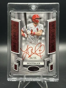 Topps Tier One 2024 #BOA-LN Lars Nootbaar Red Foul Break Out Auto 25/04 - Imagen 1 de 8