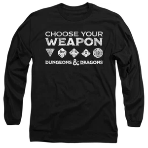 DUNGEONS AND DRAGONS CHOOSE Licensed Adult Men's Long Sleeve Tee Shirt SM-3XL - Picture 1 of 2