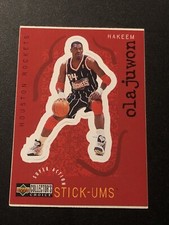 1997-98 Upper Deck Collector's Choice Stick-Ums Hakeem Olajuwon #S10 HOF