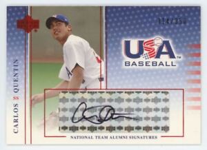 2004 Upper Deck USA Baseball National Team Alumni Signatures Carlos Quentin Auto