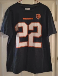 NFL Matt Forte Chicago Bears #22 Adult Blue Short Sleeve T-shirt Sz Large Preown - Picture 1 of 6