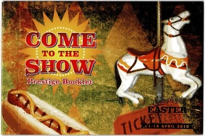 Prestige Booklet 2010 Come to the Show - Sydney Royal Easter Show 2010 Overprint - Image 1 of 2