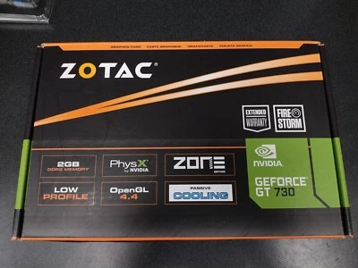 ZOTAC NVIDIA GeForce GT 730 Zone Edition 2GB DDR3 Graphics Card - Image 1 of 4
