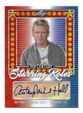ANTHONY MICHAEL HALL 2021 LEAF Red White Blue Pop Century AUTOGRAPH Auto #'d 3/5