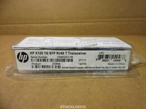 HP JD089B HPE X120 1G SFP RJ45 T cuivre SFP-T commutateurs Aruba/HPE NEUF - Photo 1/3