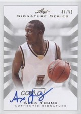 2012 Leaf Signature Series Silver /50 Alex Young #BA-AY1 Auto