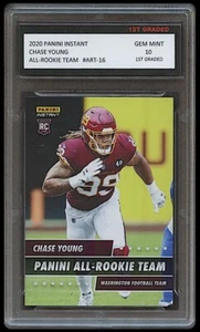 Tarjeta de novato Chase Young 2020 Panini Instant All-Team primer grado 10 RC Washington - Imagen 1 de 1