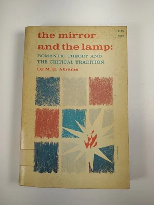 Vintage 1958 “The Mirror and the Lamp” PB by M.H. Abrams – Ex-Lib - Image 1 of 4