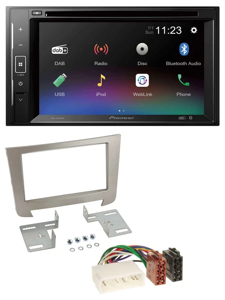 Pioneer Bluetooth MP3 USB 2DIN DAB DVD Autoradio für SSangYong Rexton ab 2013 - Bild 1 von 4