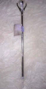 Pearl Silver Pen Black Ink Pen Office Write Home Gift 7.75 in Long Tall Top Cap  - Picture 1 of 14