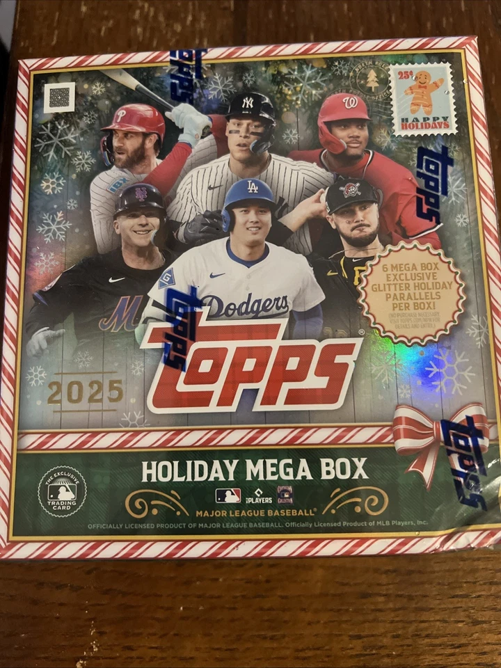 2025 Topps Holiday Mega Box MLB Trading Cards Mega Box Sealed Baseball - Image 1 of 1
