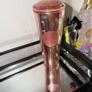 Nuevo vaso Starbucks verano 2024 Venti domo naranja rosa dividido iridecente  - Imagen 1 de 1