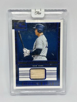 ALEX RODRIGUEZ 2024 THREE AND TWO BASEBALL'S BEST PATCH BLUE 13/15 JERSEY NUMBER - Image 1 of 2