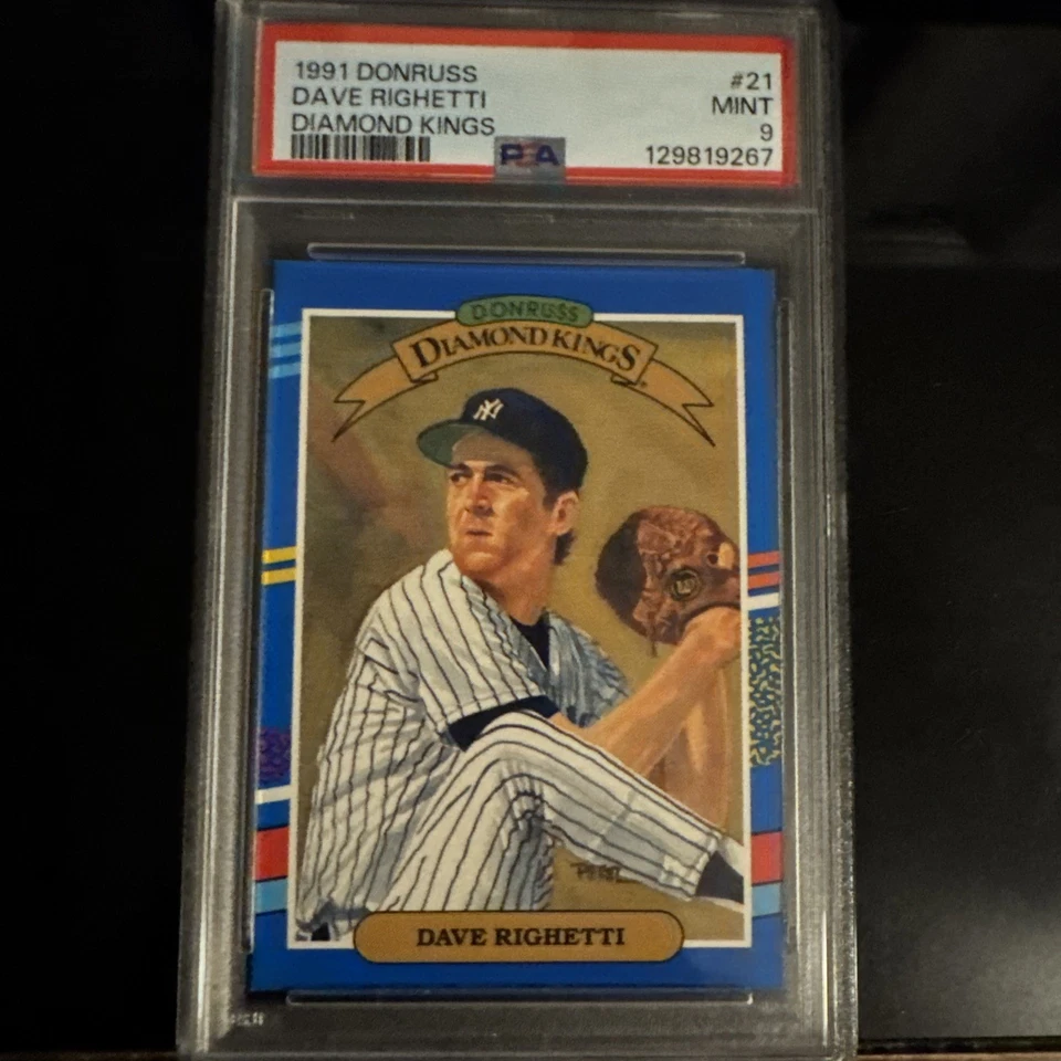 1991 Donruss - Diamond Kings Dave Righetti #21 PSA 9 КАК НОВАЯ - Изображение 1 из 2