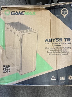 -READ GAMEMAX Abyss TR Black Steel / Tempered Glass ATX Full Tow comp Case - Image 1 of 4