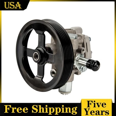 Power Steering Pump W/ Pulley for 2007-2017 Jeep Patriot 2007-2012 Dodge Caliber - Image 1 of 4