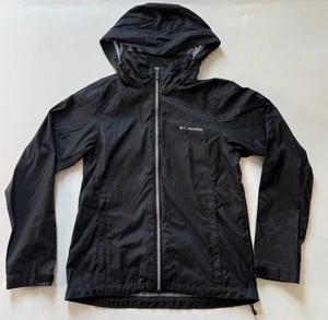 Columbia Damen Switchback Windbreaker Zip Hoodie Packable Schwarz Größe Medium - Bild 1 von 15