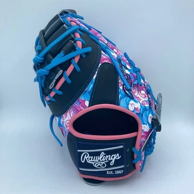 Guante de primera base de béisbol Rawlings Heart of the Hide PRORDCT-10NSS 13" rosa claro Foto 1 de 4