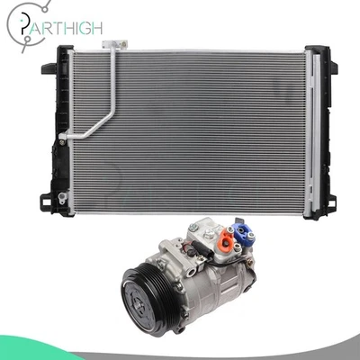 AC Condenser & AC Compressor Fits 12 Mercedes-Benz C300 10-11 Mercedes-Benz E550 - Image 1 of 4