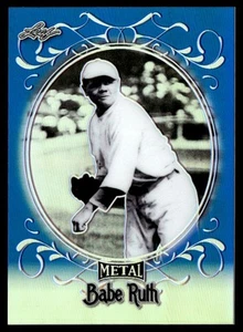2019 Leaf Metal Babe Ruth Collection Blue Babe Ruth 11/50 #23 - Picture 1 of 2