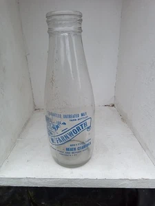 Vintage Milchflaschen, W.FARNWORTH DAIRY, keine Chips keine Risse - Bild 1 von 1