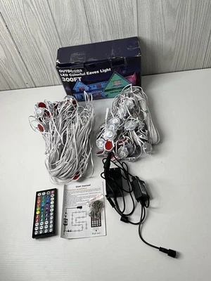 300FT Permanent Outdoor Lights, RGB Eaves Lights with App Control & Remote - Image 1 of 4