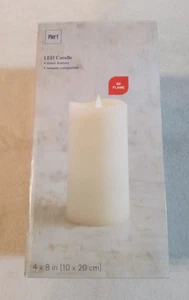 Pier 1 flameless LED indoor candle Ivory 4-hour timer 8" tall - NIB - Picture 1 of 4
