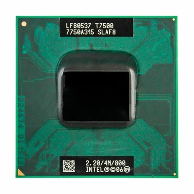 Intel Core 2 Duo T7500 CPU Socket P SLA44 SLAF8 2.2 GHZ 4MB 800MHZ Processor - Image 1 of 2