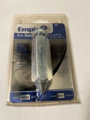 Herramienta de carpintería de construcción Empire Level 8 oz Steel Plumb Bob parte #908 Foto 1 de 4