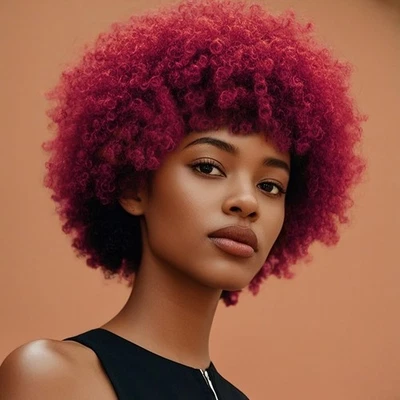 8 Inch Short Afro Wigs for Black Women 70s Afro Kinky Curly Wig Bouncy Fluffy... - Image 1 of 4