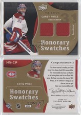 2009-10 Upper Deck Trilogy Honorary Swatches Gold /50 Carey Price #HS-CP