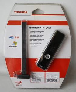 RARE TOSHIBA USB HYBRID TV TUNER + ANTENNA + REMOTE CONTROL NEW SEALED NOS ! - Picture 1 of 6