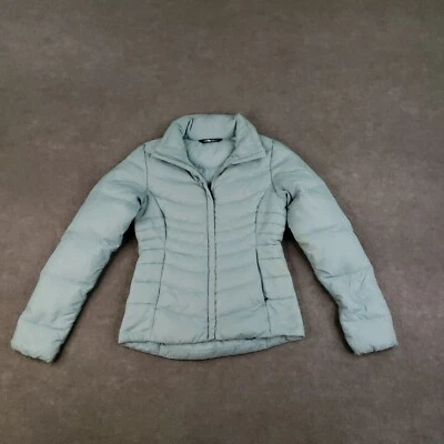 Женская куртка-пуховик The North Face XS синяя Aconcagua II 550 с логотипом на молнии ZZ - Изображение 1 из 4