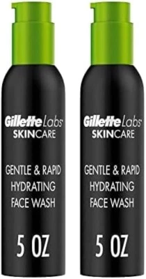 Paquete de 2: Jabón facial hidratante suave y rápido Gillette Labs para hombres 5 oz. E13C Foto 1 de 4