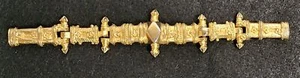 Vtg Judith Leiber Jeweled Gold-Tone Belt Buckle - Picture 1 of 3